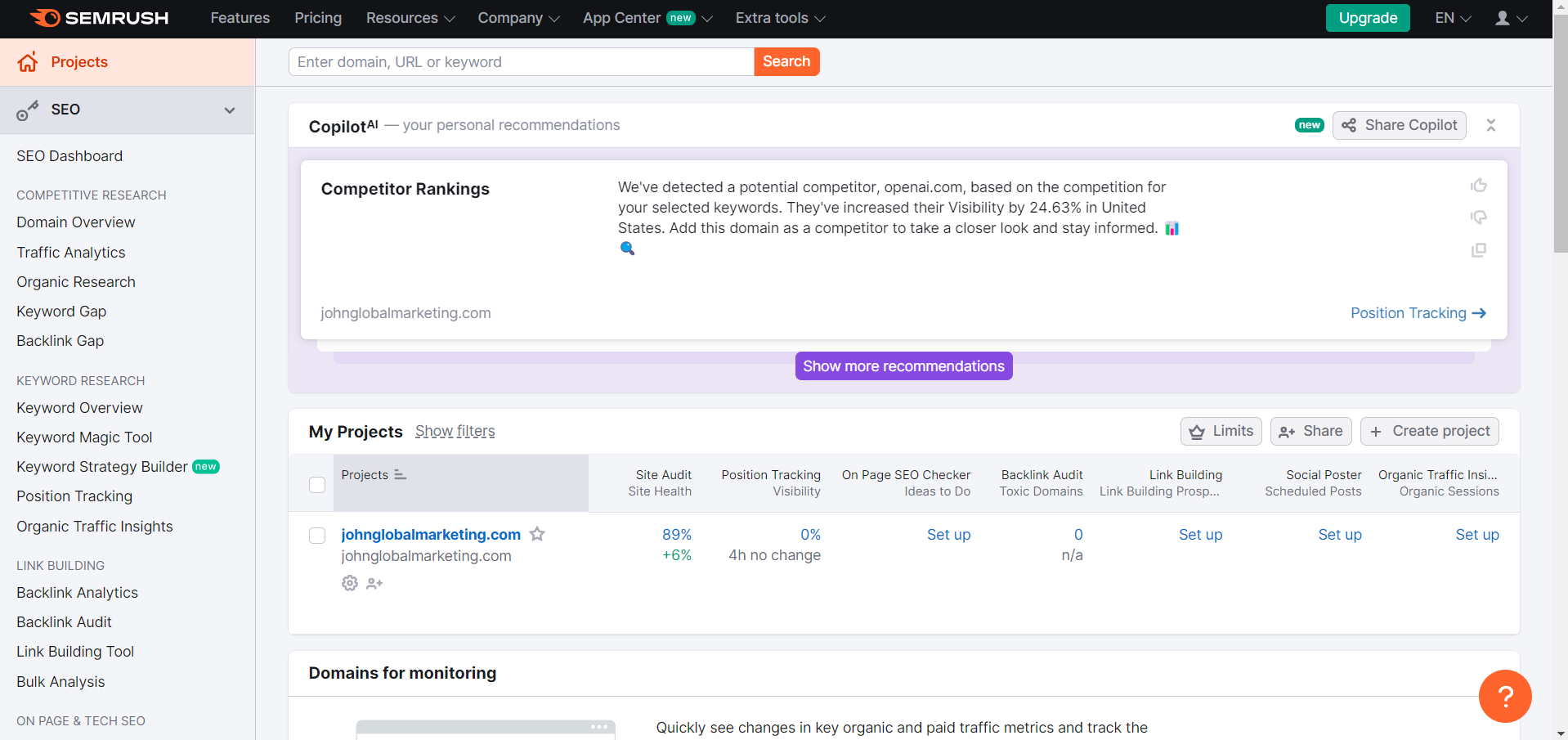 Tools to use in data analytics.