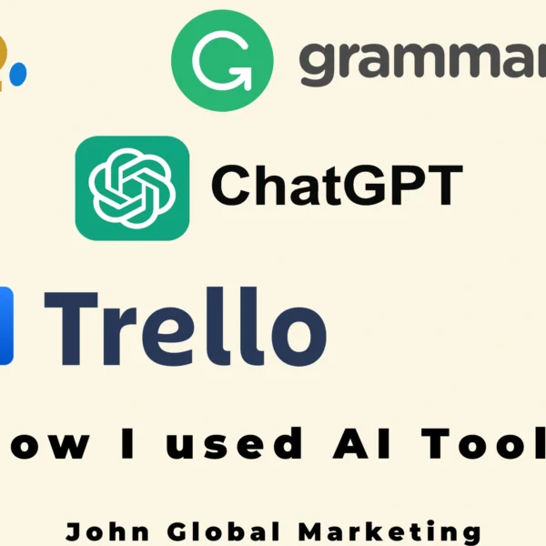 ChatGPT, Grammarly and trello how i used them